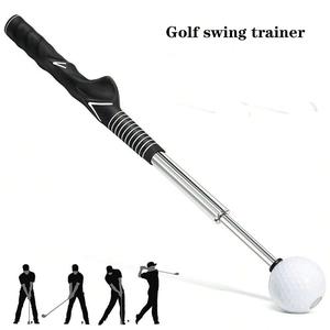 Golf Swing Practice Stick, Telescopic Golf Training Aid with Non-slip Rubber Handle, Golf Training & Warmup Practice Stick, Valentine's Day Gift