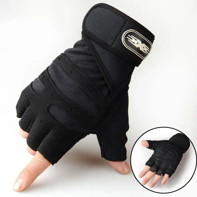 Gym Gloves for Men Women Fitness Weight Lifting Wristband Gloves Body Building Training Sports Exercise Cycling Glove Shockproof 8