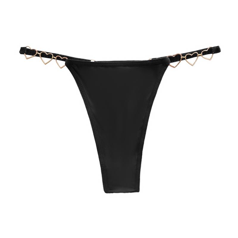 New Fashion Women's Sexy Thongs with Heart Decoration and Cotton Crotch Panties - Womenswear 6