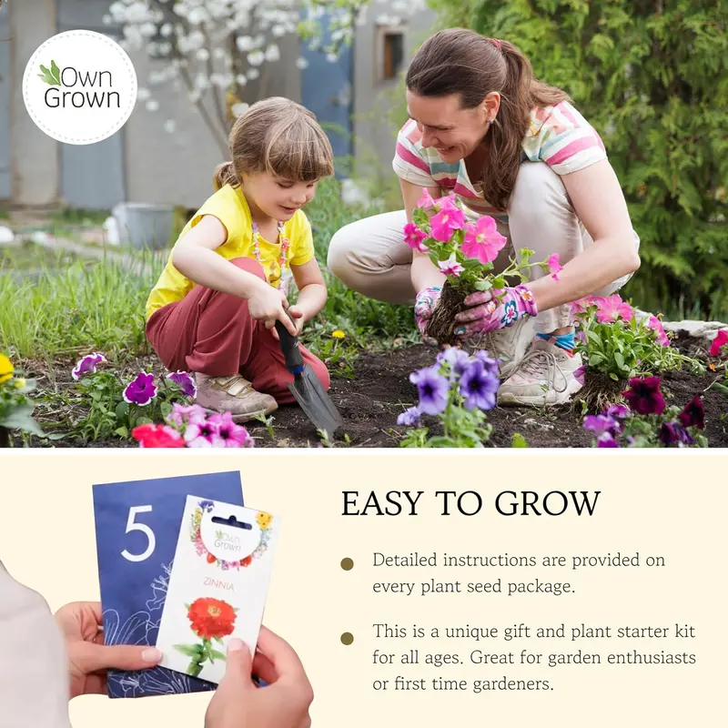 Flower Seeds Advent Calendar for 2024-24 Varieties of Wild Flower Plant Seeds DIY Kit - Garden Gift Decorations - Housewarming Gardening Gifts for Men and Women - Wildflower Organic Seeds 4