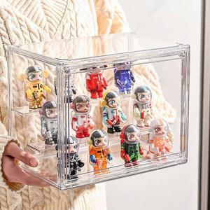 Clear Acrylic Doll Figurine Display Box, 1 Count Doll Series Display Storage Box, Transparent Storage Box for Collectible Figurines Home Dormitory School Office