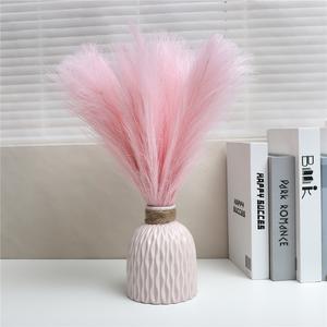 6pcs Artificial Pampas Grass for Wedding Party Flower Arrangement(without vase)