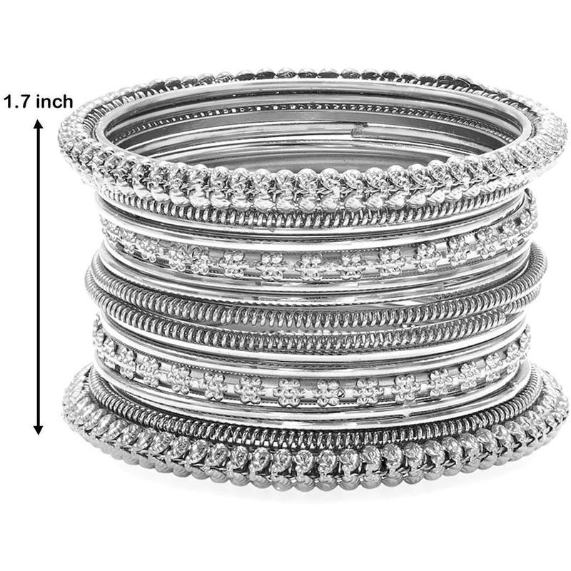 Aheli Traditional Antique Bangles Set Fashion Vintage Ethnic Bollywood Stylish Indian Jewelry Gift for Women Girls 4