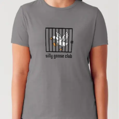 Embroidered Silly Goose Club T-shirt Silly Goose Tee, Funny Shirt Gift Tee Top 4