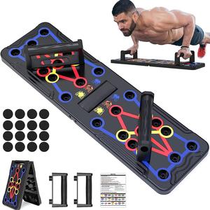 Push Up Board, 1 Set Portable Foldable Push Up Board, Fitness Equipment for Home Gym Workout, Valentine's Day Gift, Multifunctional Home Gym, Home Exercise Equipment, Home Training Equipment
