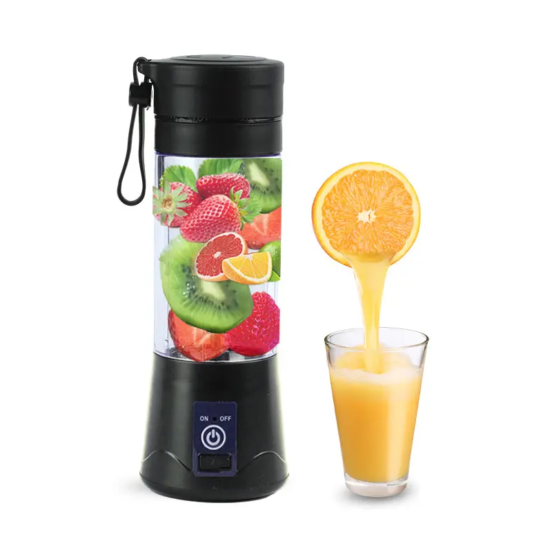Portable Blender, Upgraded Fruit Juice mixerPersonal Blender with USB Rechargeable Mini MixerJuicer Cup 380Ml Traveling Fruit Veggie 0