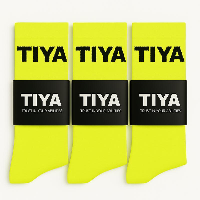 TIYA High-Performance Running Socks – Breathable, Quick-Drying, & Lightweight for Runners (Yellow) 5