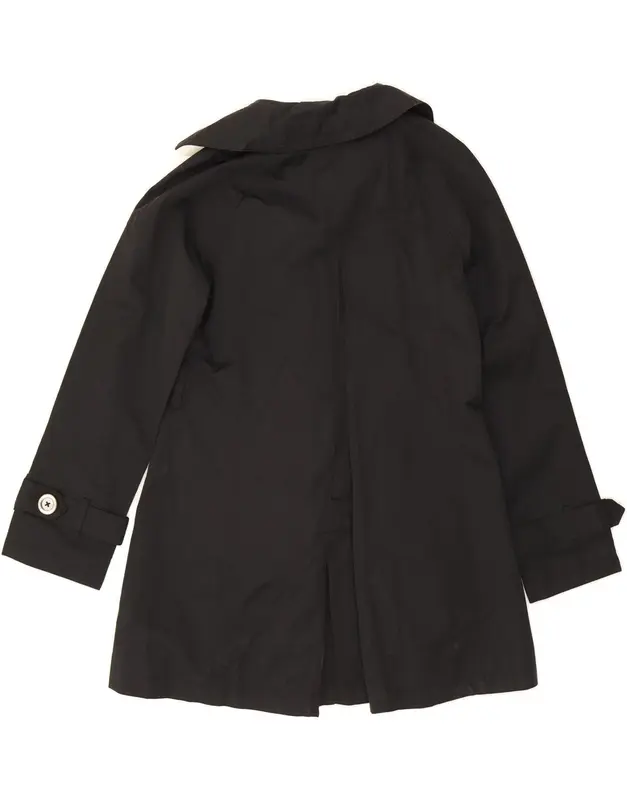 Pre-Owned Vintage MICHAEL KORS Womens Double Breasted Coat UK 14 Medium Black Polyester 2