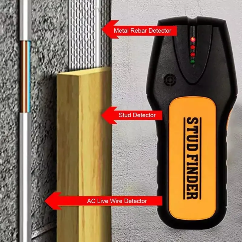 ⭐ [2-3 day arrival]3 in1 Finder Wood Stud Metal Detector Pipe Wire Sensor Wall Scanner Electric LCD  UK 6