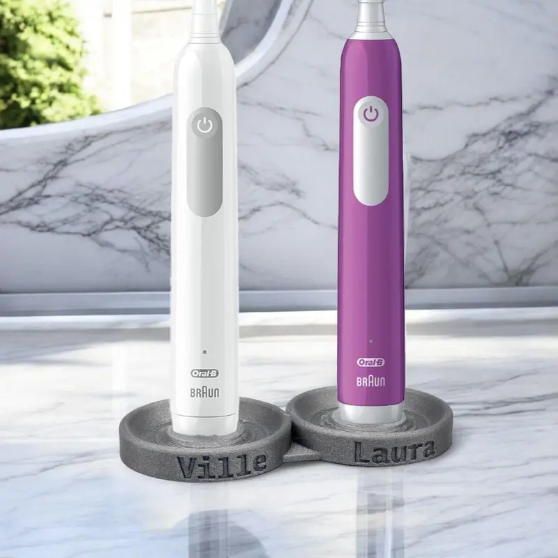 Personalised Oral-B Electric Toothbrush Holder: Modern Holder with Drip Tray & Stable Base 0