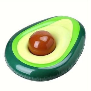 Inflatable Avocado Swimming Ring, Inflatable Swimming Float, Swimming Circle for Adults, Water Sports Equipment for Home Swimming Pool