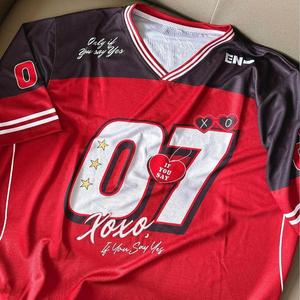 Free Customized Name and Number New Fashion Short-sleeved Jersey T-shirt Unisex