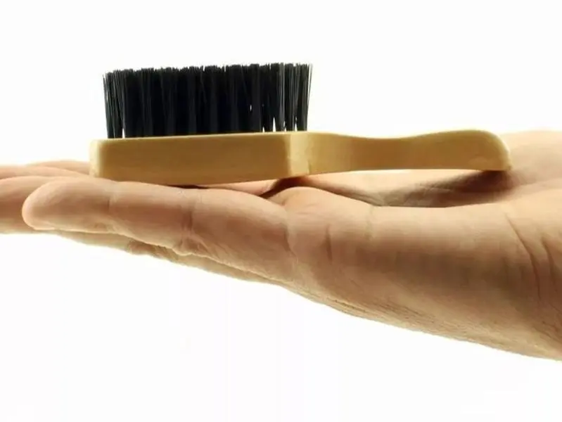 Skin Fade Wave Mini Club Hair Brush 100% Reinforced Boar Bristles Hard