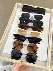 Cool Vintage Ombre Tinted Lens Sunglasses (8 Pairs), Cat Eye Square Frame Casual Sunglasses, Tinted Lenses Vintage Trendy Sunglasses, Travel Collection Accessories