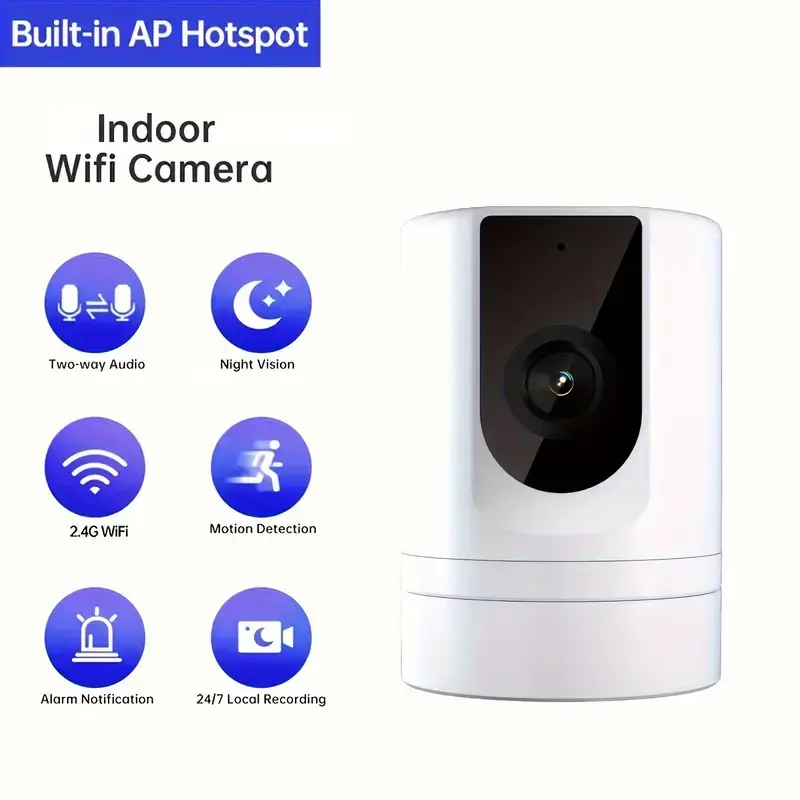 Ease Life 1080P Pet Camera with App, Motion Detection, 2-Way Audio & IR Night Vision