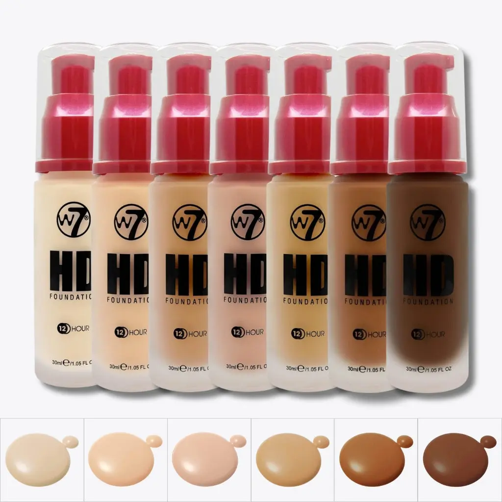 W7 HD Foundation Matte Buildable Long-Lasting Finish