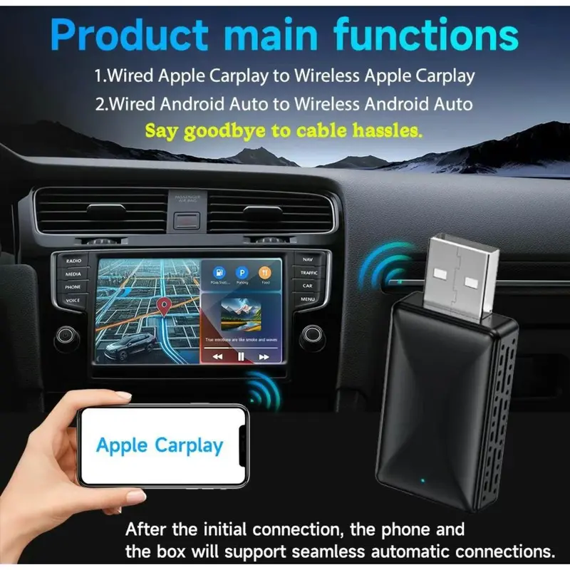 Wireless CarPlay adapter 4