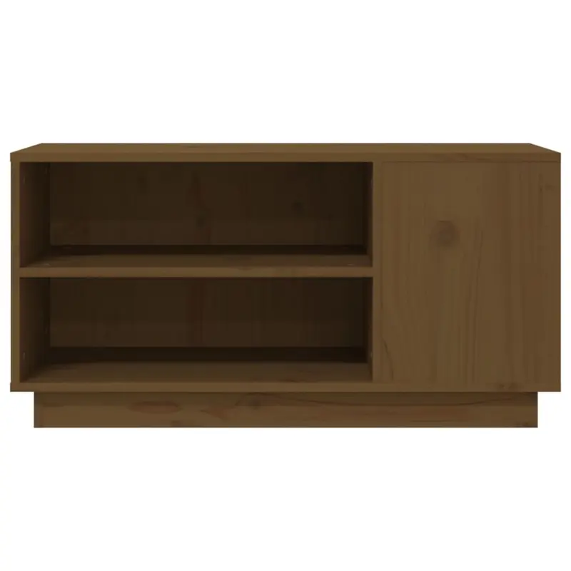 TV Cabinet Honey Brown 80x35x40.5 cm Solid Wood Pine 4