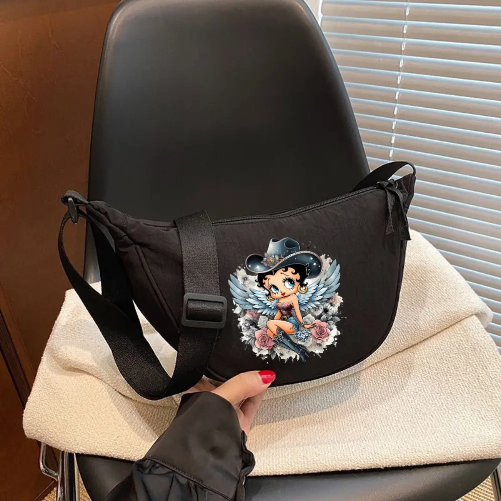 Cowgirl Boop Print Sling Bag Crossbody Bag