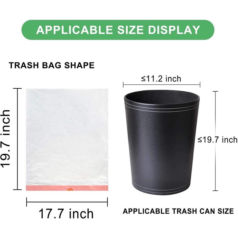 3 Rolls 15L Bin Bags Bin Liners Drawstring Rubbish Bags , Small Bin Bags Degradable Trash Bags Unscented Indoor Garbage Bags for Bedroom Kitchen Office (45x50cm, 15L) Cleaning 1