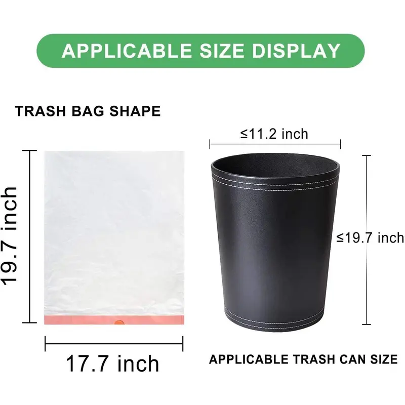 3 Rolls 15L Bin Bags Bin Liners Drawstring Rubbish Bags , Small Bin Bags Degradable Trash Bags Unscented Indoor Garbage Bags for Bedroom Kitchen Office (45x50cm, 15L) Cleaning 1