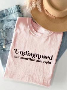 Women's Letter Print Round Neck Tee, Vintage Trendy Casual Short Sleeve T-shirt for Daily Wear, Ladies All Seasons Outfit, Top