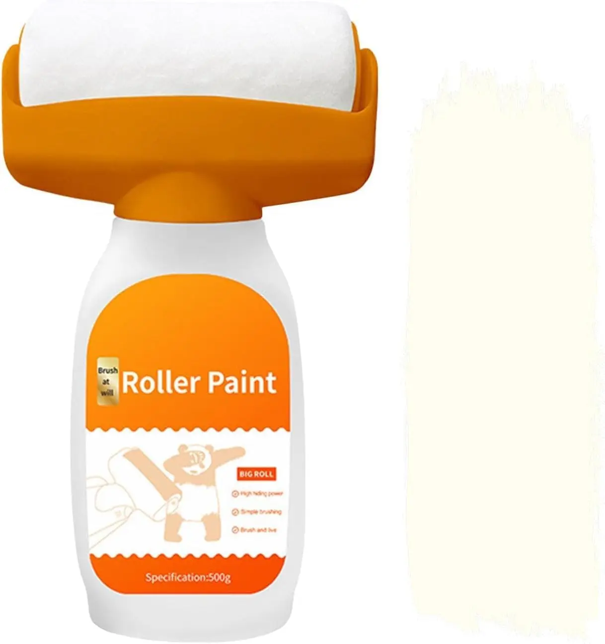 [ Fast 2-3 Day Shipping ] Wall Repair Roller Paint, 500g Wall Repair Roller Brush, Wall Repair Rolling Brush, Wall Repair Paint Roller, Wall Repair Paste Roller for Graffiti Scratches, Stains, Cracks, Wall Scratches