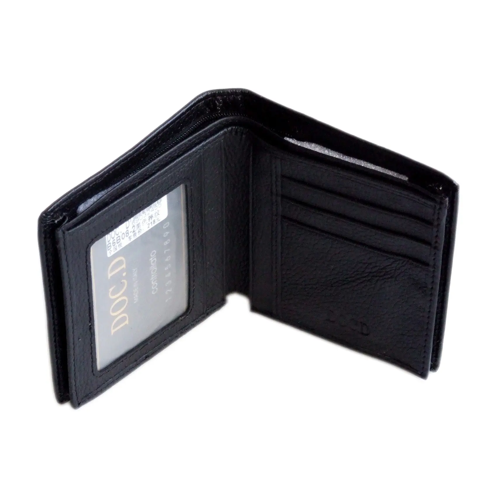 QHA Mens Wallet Real Leather Purse ID Credit Card Holder Coin Pocket Gift New W12