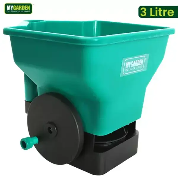 Seed Spreader Handheld Rotary Machine Fertiliser Lawn Grass Feed Dispenser 3L 0
