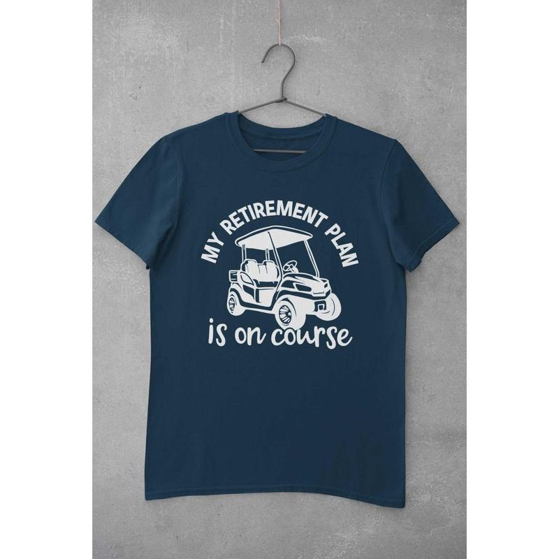 Funny Golfer Retirement Gift My Plan Is On Course Golf Novelty Present Player 7