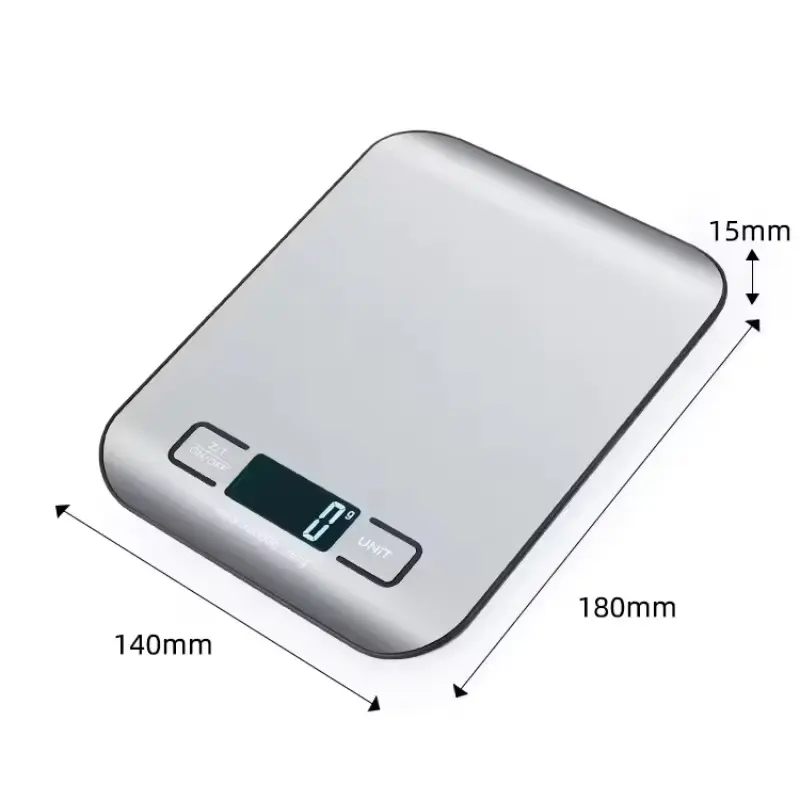 Digital Kitchen Scale LED Display 5kg/1g Stainless Steel Panel Electronic Scales Home Jewelry Food Snacks Weighing Baking Tools 6