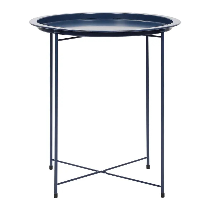 Butlers Tray Table Top Side Table Foldable Living Room White Grey - Stylish and Multi-functional Table for Indoor Use 2