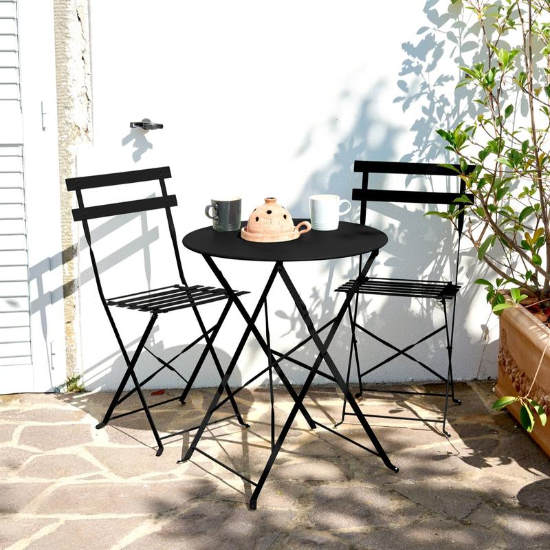 Garden Bistro Set Metal 3 Pieces - Manarola 0