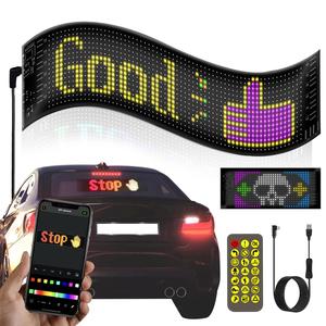 LED Pixel Soft Display, Programmable LED Screen Night Light, DIY Text Pattern Animation Decorative Light Ideal for Home, Art Creation, Game Room, Bar, Car