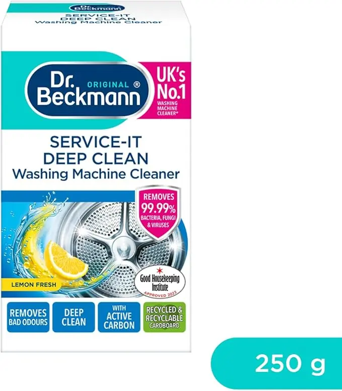 Dr. Beckmann Service-it Deep Clean Washing Machine Cleaner | Removes 99,99 % of bacteria and fungi and viruses | eliminates bad odours | 250 g 2