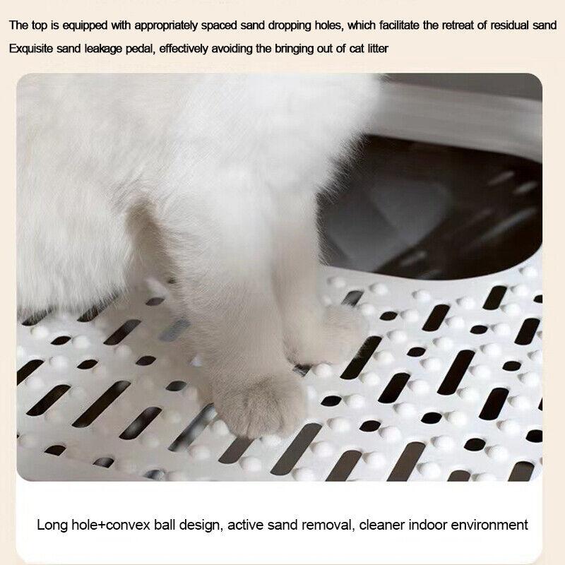 Product Introduction of XL Large Cat Litter BoxAnti-Splashing Cleaning Cat Pan Drawer 24