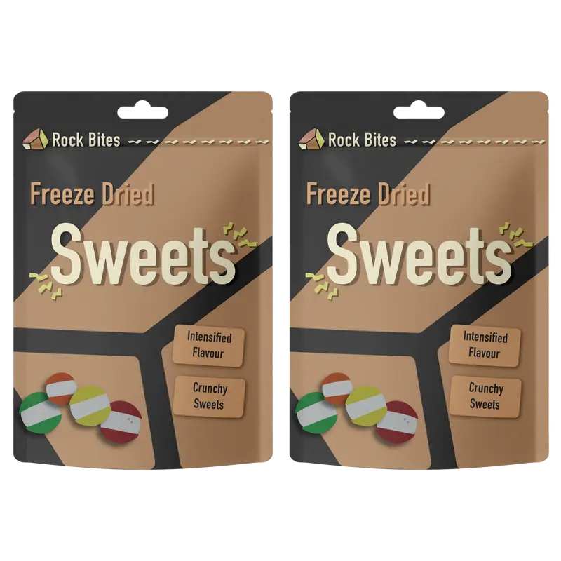 Rock Bites Freeze Dried Sweets - Mixed Fruit Flavour - Intensified Flavour and Satisfyingly Crunchy 6