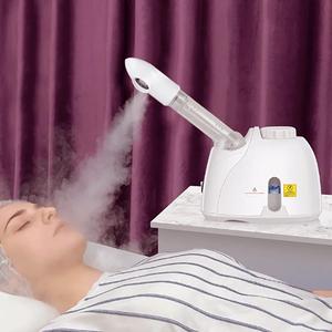 Facial Mist Steamer, 360° Rotatable Sprayer Face Steamer for Facial Deep Cleaning, Hot Mist Humidifier Steamer for Face Spa Sinuses Moisturizing, Facial Beauty Machine, Facial Pore Cleaner, Facial Cleansing Instrument, Facial Cleansing Tools(White)
