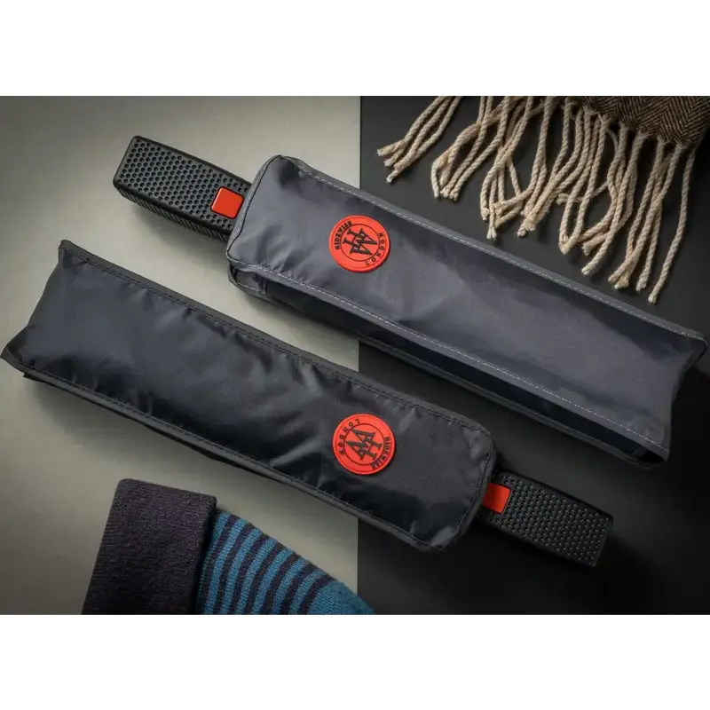 Luxury Windproof Umbrella - Automatic Strong Anti-UV Black Brolly by Hidewise London 5