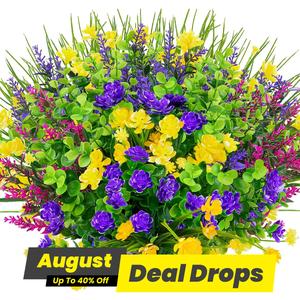 Artificial Fake Flower, Simulated Flower Bouquet for Outdoor Wedding Party Garden Yard, Multicolor Home Decor, Flower Design, Eternal Artificial Hanging Flowers, Flower Arrangements, Decoration