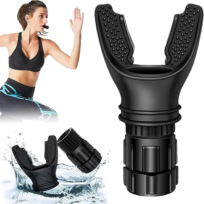 Adjustable Breathing Trainer Device, Portable Lung Capacity Trainer, Breathing Muscle Training Device, Home Gym Workout, Gym Accessories, Gadgets, Gift For Men