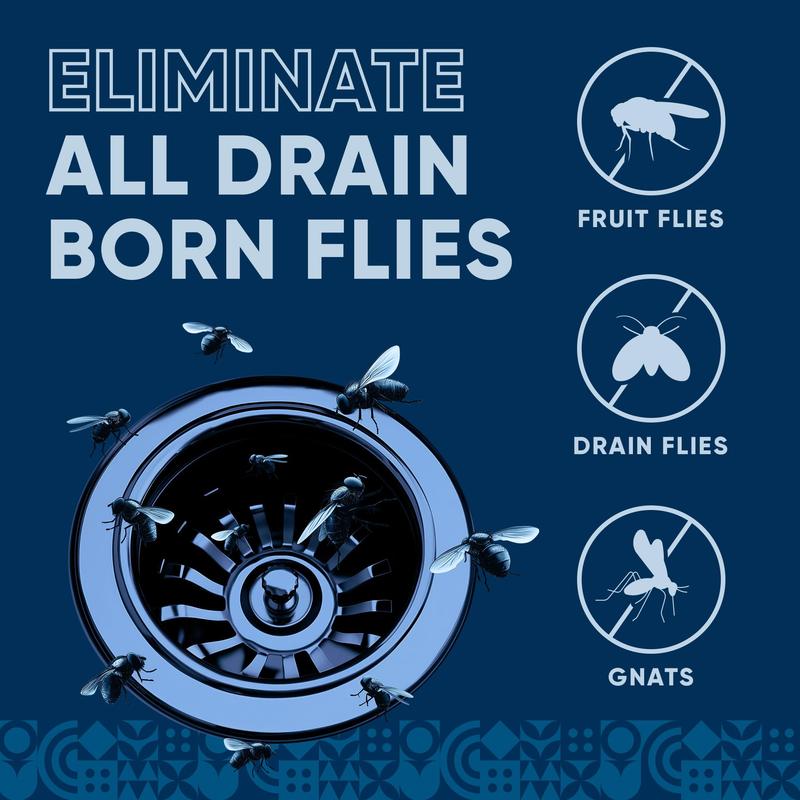 Fruit Fly Drain Treatment | Drain Fly Eliminator | All-Natural, Eliminates Gnats, Sewer Flies and More - Works in All Drains - 32 Fl Oz 7