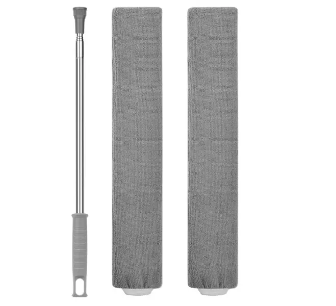 Extendable Gap Cleaning Duster, Reusable Retractable Dust Cleaner with Long Handle, Flexible Telescopic Dust Brush, Microfiber Hand Duster Cleaning Tool for Home Bedroom Kitchen Bathroom