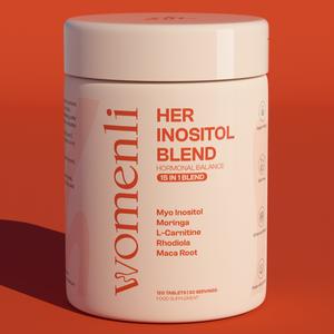 Her Inositol Blend for Women: Blood Sugar Control & Hormone Balance | Myo-Inositol PCOS Support |  L-Carnitine - Moringa Powder -CoQ10 - Rhodiola & More | 30 Day Serving / Dietary Supplement
