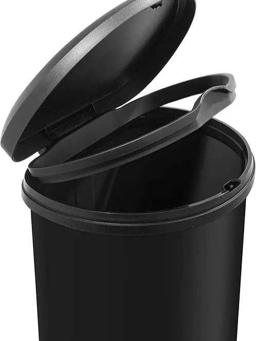 Curver Metal Effect 70% Recycled Kitchen One Touch Deco Bin, 40 Litre 4