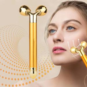 Electric Face Massager, 1 Box 3D Roller & T Shape Facial Roller Massager Kit, Muscle Roller Stick, Face Lifting Device, Skin Care Tools for Women & Men