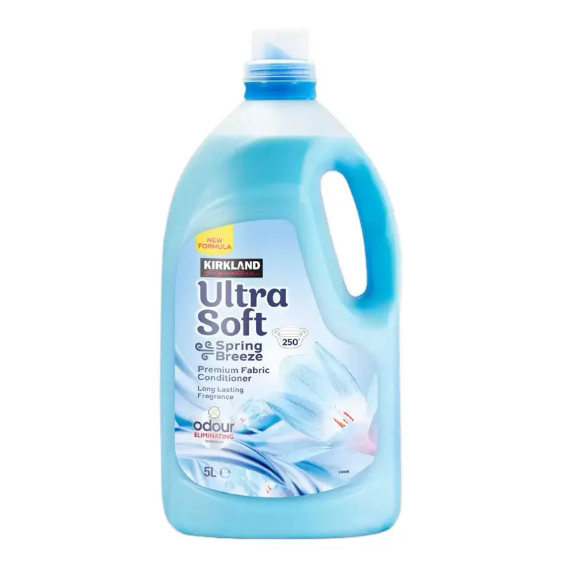 Kirkland Signature Ultra Soft Spring Breeze Fabric Conditioner, 5 Litres (250 Wash) - Household Supplies