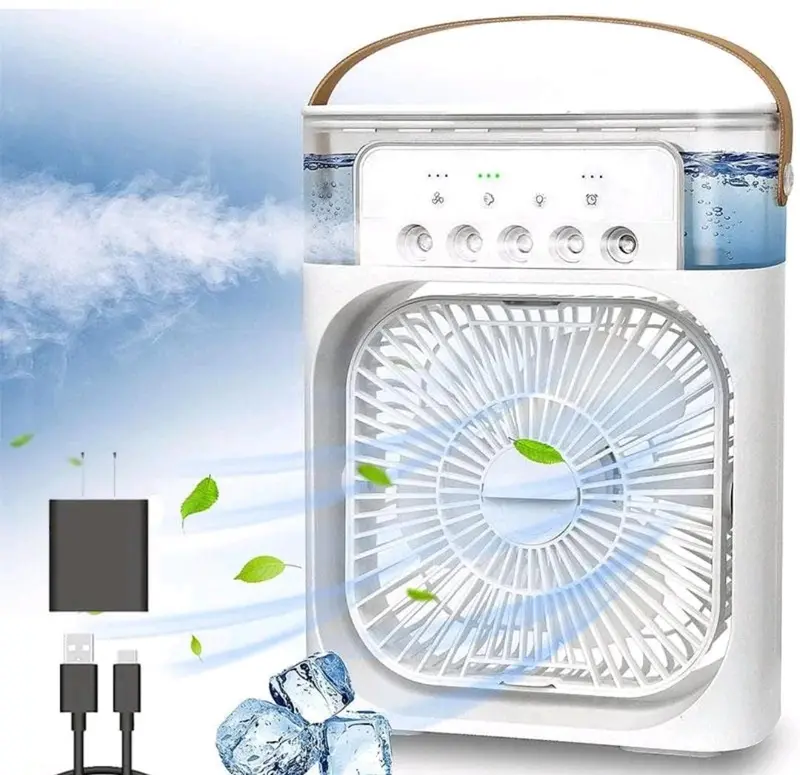 Portable 3 In 1 Fan Air Conditioner with LED Night Lights and Humidifier for Home Use 5