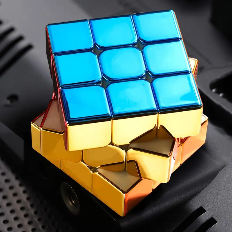 [Mirror Surface Speed Cube] 3x3 Mirror Surface Speed Cube - Original Stickerless Magic Cube - Shiny Puzzle Game and Brain Teasers Toy 6