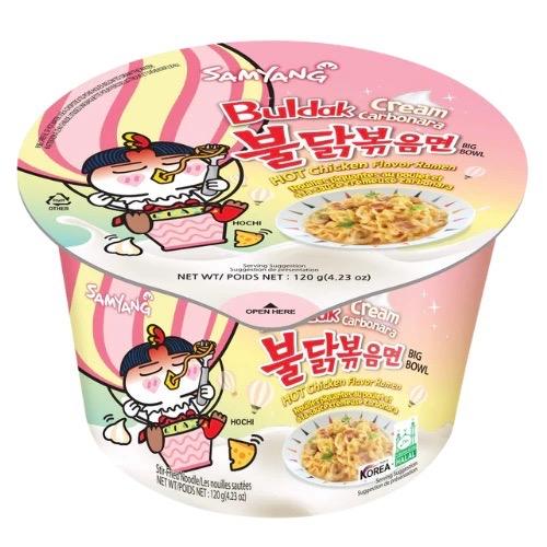 Samyang Buldak Hot Chicken Big Bowl (105g) - Select Flavour - Spicy Korean Snack, Instant Noodle Ramen 1